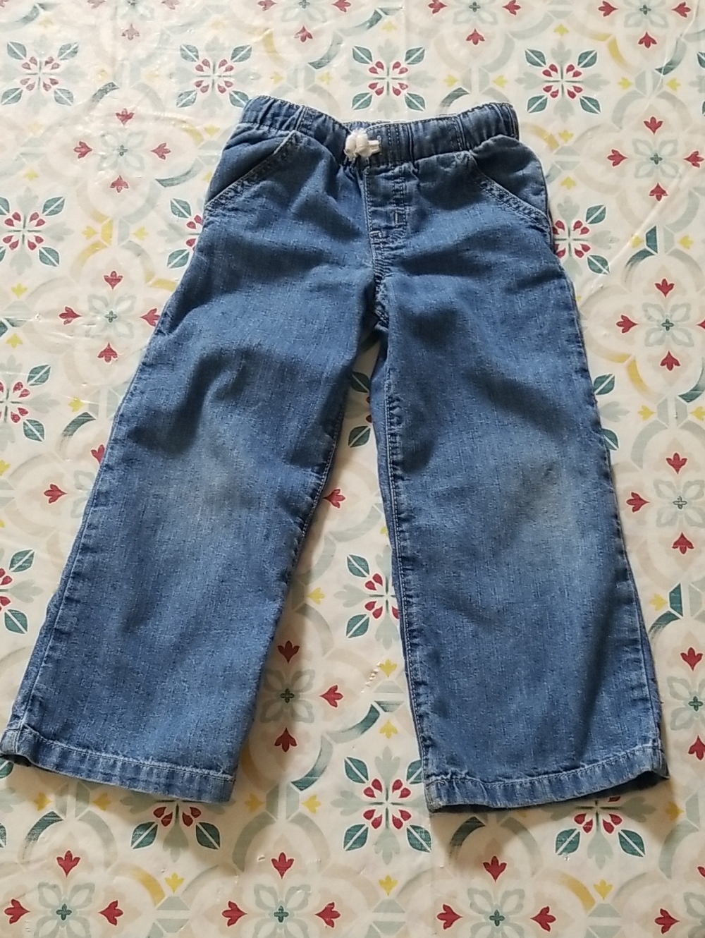 ❣5 for $25 Sale❣Cat & Jack Blue Pull-On Wide Leg Denim Jeans - Size 4T
